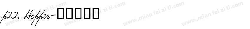 p22 Hopper字体转换